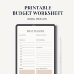 Printable Budget Worksheet
